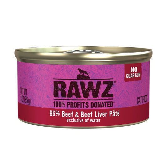 Rawz Cat Beef & Beef Liver Pate 3oz