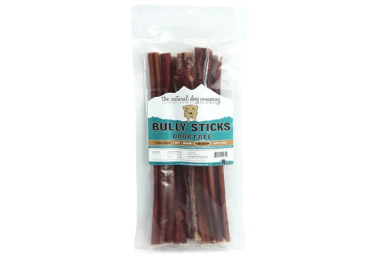 The Natural Dog Company 12" Odor Free  Bully Stick 8oz Bag