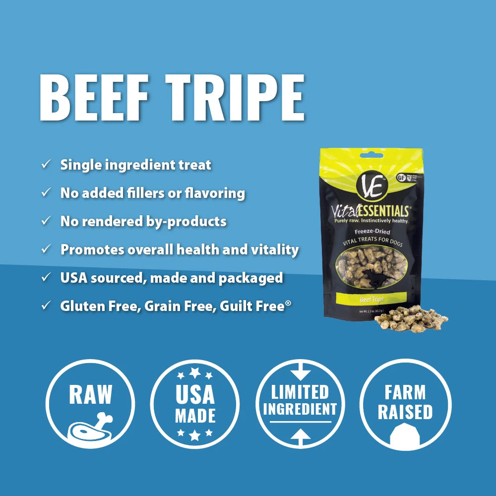 Vital Essentials Freeze-Dried Beef Tripe 2.3oz
