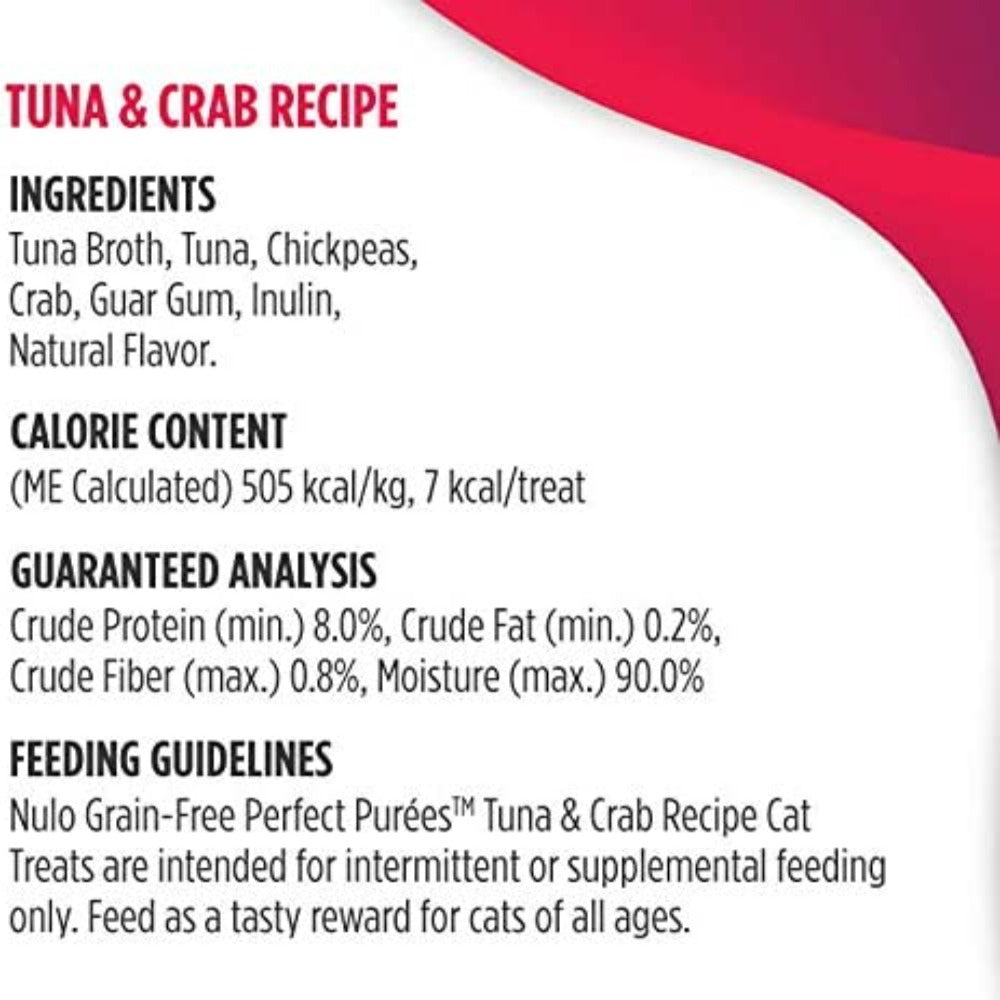 Nulo Freestyle Cat Puree Grain Free Tuna & Crab .5oz