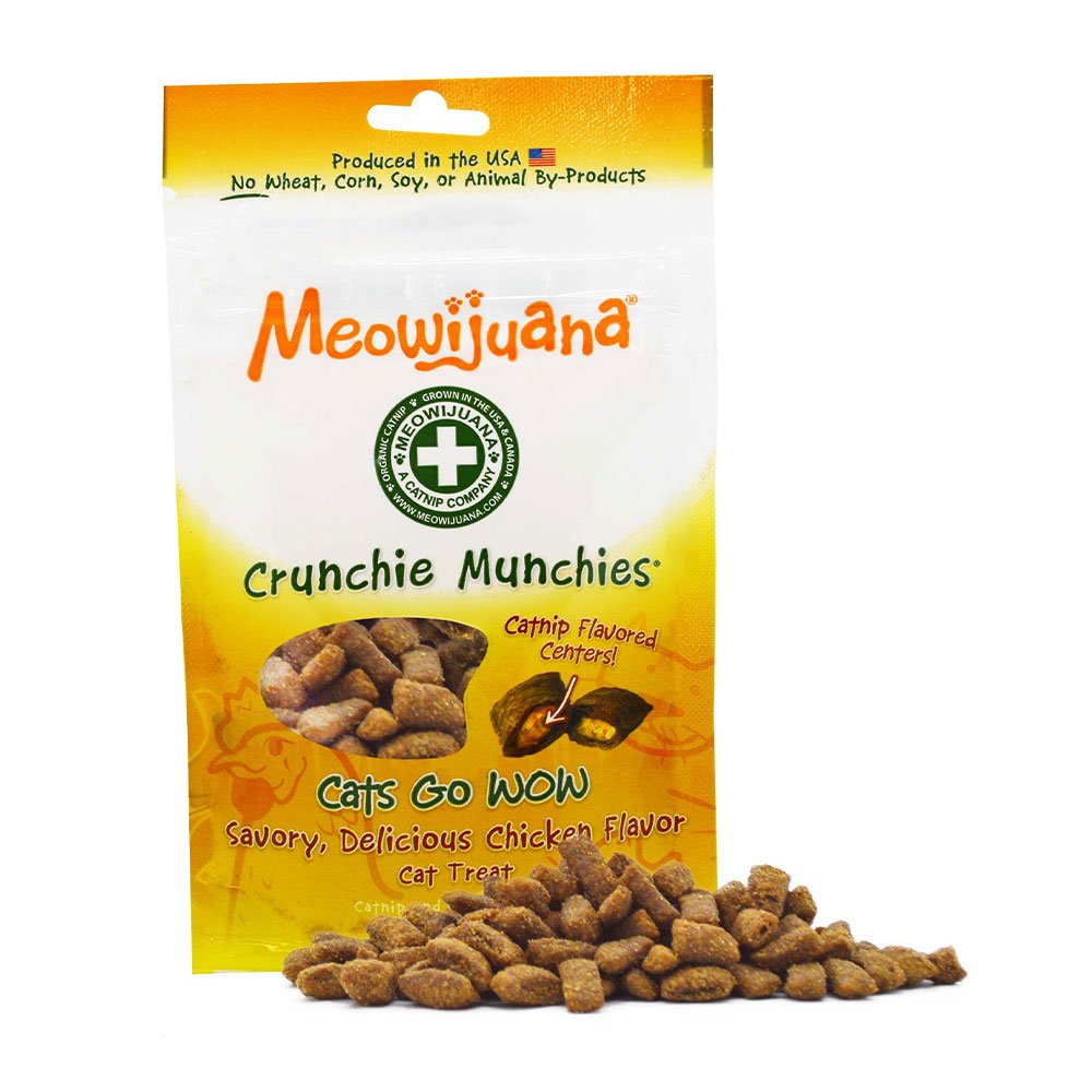 Meowijuana Crunchie Munchie Chicken Treat 3oz