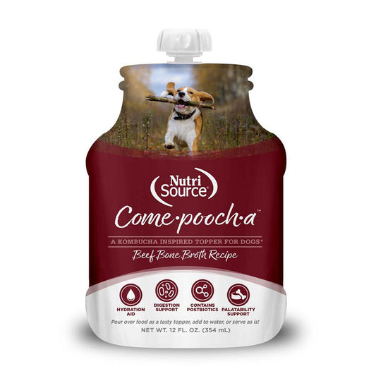 NutriSource "Come Pooch A" Beef Broth 12oz
