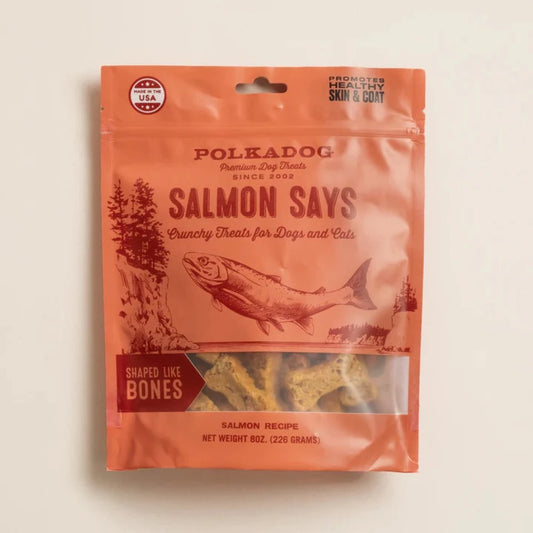 Polka Dog Salmon Says Little Bones 8oz