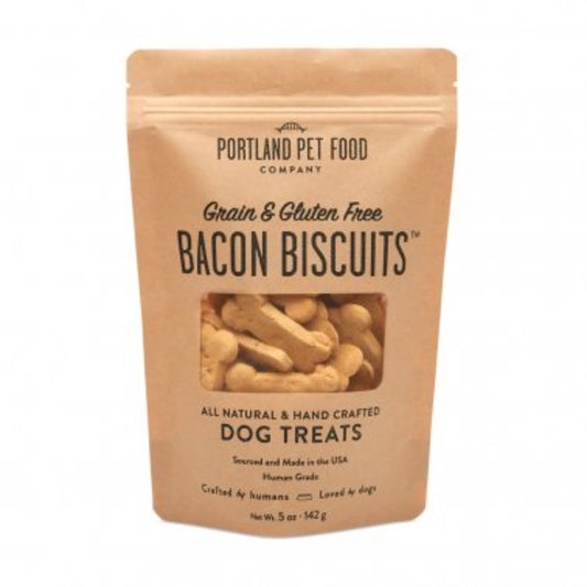 Portland Pet Food Grain and Gluten-Free Bacon Biscuits Dog Treat