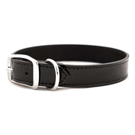 Auburn Manhattan Patent Leather Collar Black