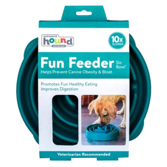 Outward Hound Fun Feeder Blue