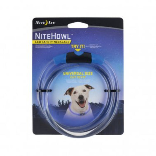 Nite Ize NiteHowl LED Safety Necklace for Dog Blue Color