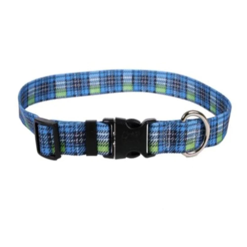 Yellow Dog Design "Highland" Blue & Black Plaid Collar