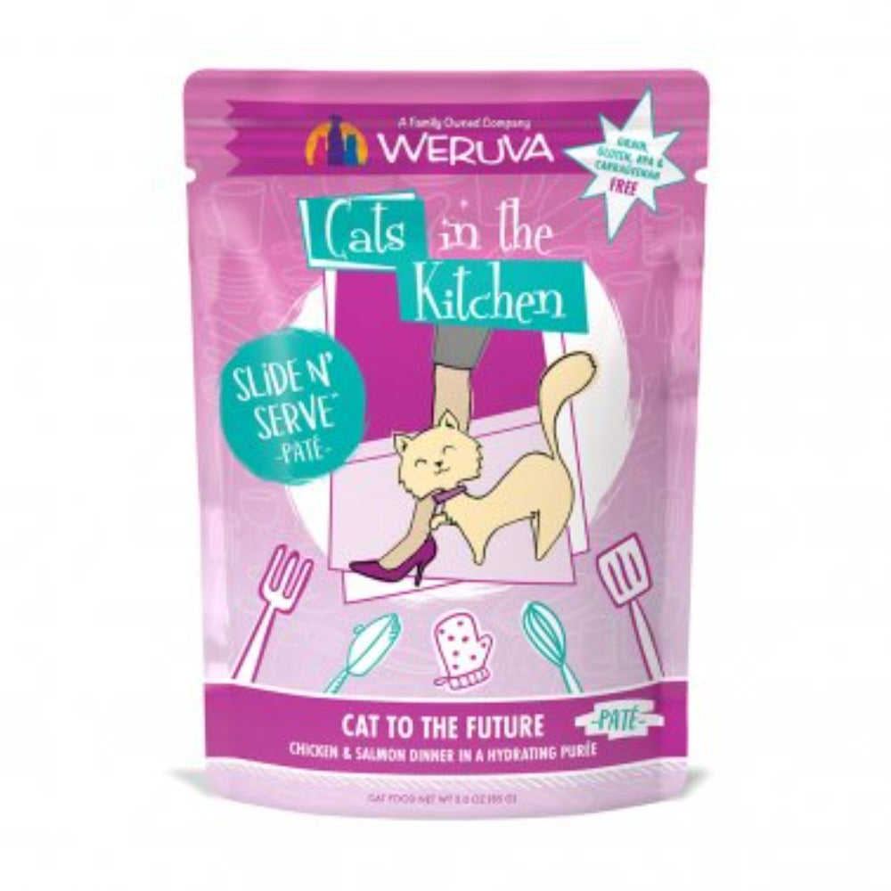 Weruva CITK Pate "Cats to the Future" with Chicken & Salmon Pouch 3oz