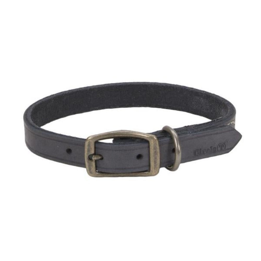 Circle T Rustic Leather Collar Slate Grey