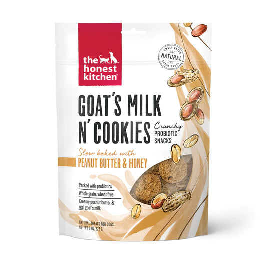 The Honest Kitchen Goat Milk N' Cookies Peanut Butter & Honey Treat 8oz