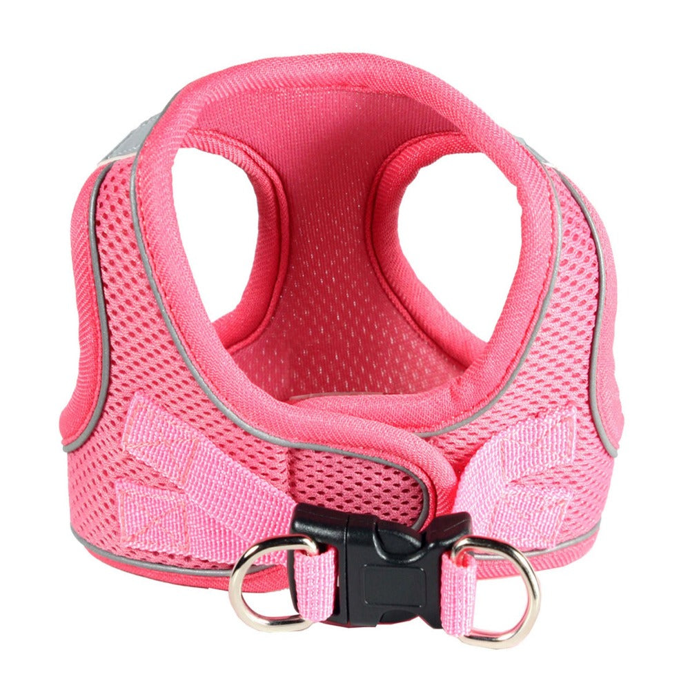 Hip Doggie Reflective Step in Harness Pink