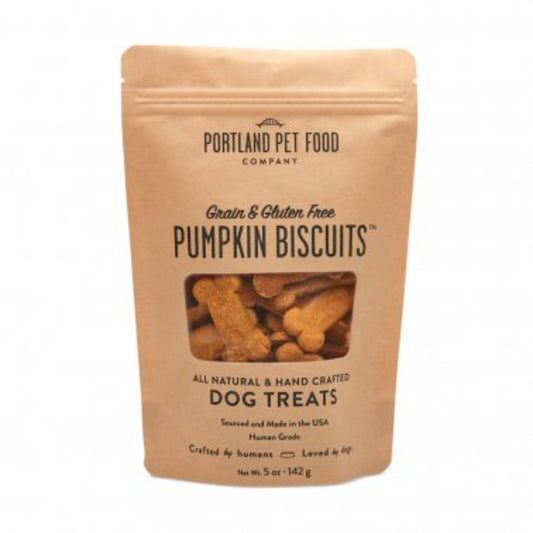 Portland Pet Food Grain and Gluten-Free Pumpkin Biscuits Dog Treat