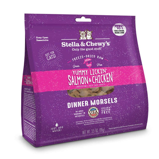 Stella & Chewys Cat Morsels Salmon & Chicken Freeze-Dried