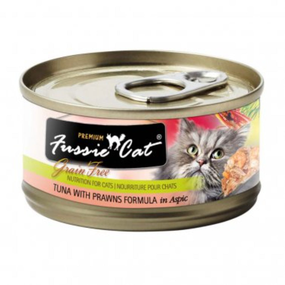 Fussie Cat Premium Tuna With Prawns Formula In Aspic Cat 2.8oz