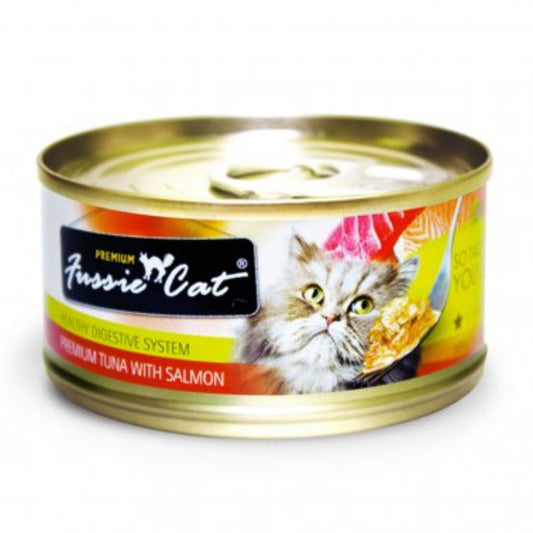 Fussie Cat Premium Tuna With Salmon Formula In Aspic Cat 2.8oz