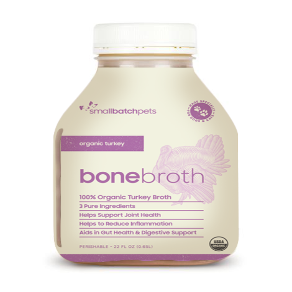 SmallBatch Organic Frozen Turkey Bone Broth 22oz