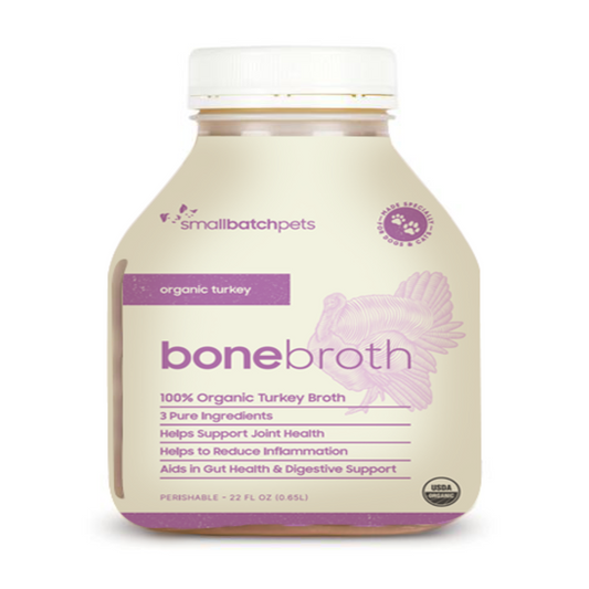 SmallBatch Organic Frozen Turkey Bone Broth 22oz